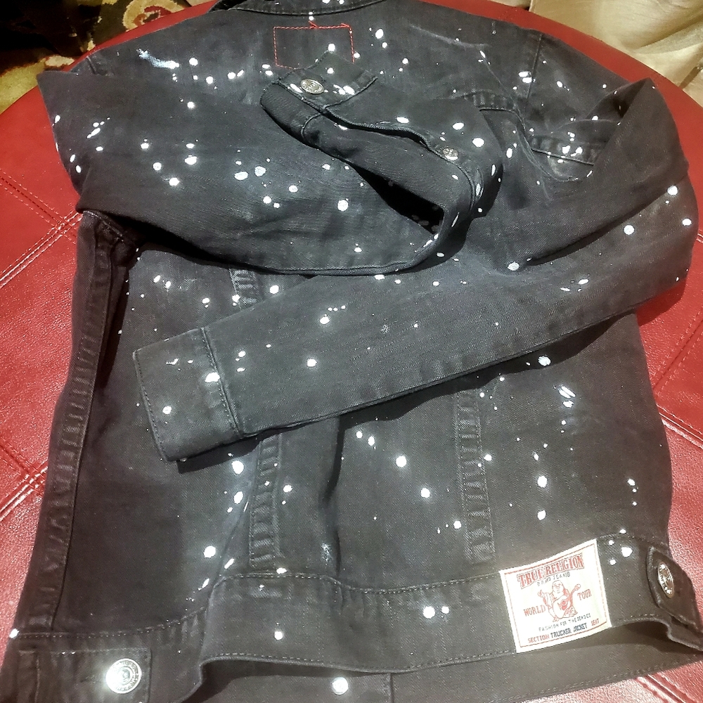 True Religion Scatter Trucker  Jacket - Picture 3 of 7